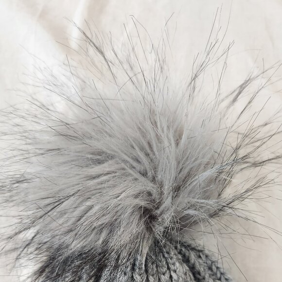 TopShop Pom‎ Pom Gray Winter Hat Beanie - Picture 10 of 11